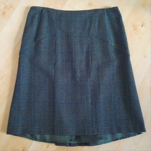 Vintage Jigsaw Wool Tweed Midi Skirt Size 14 UK/US 10 - Picture 3 of 8